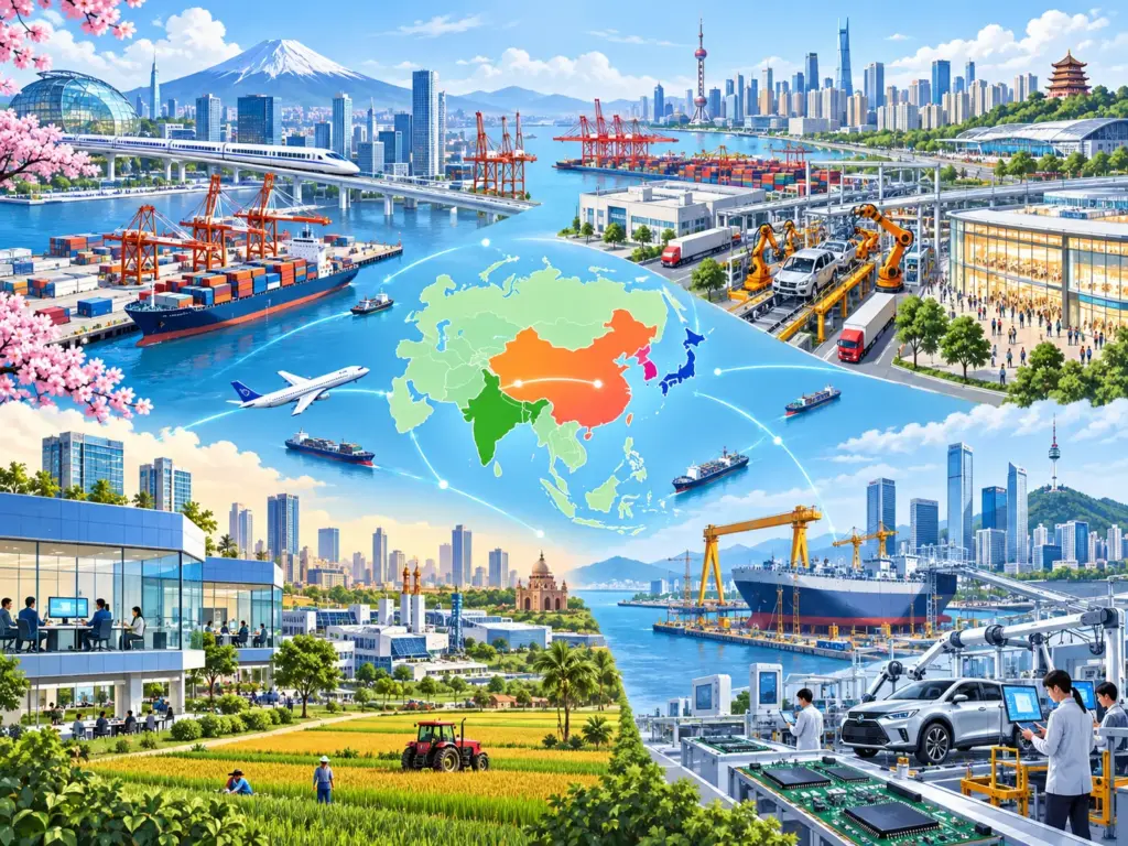 Особенности хозяйства Японии, Китая, Индии и Южной Кореи