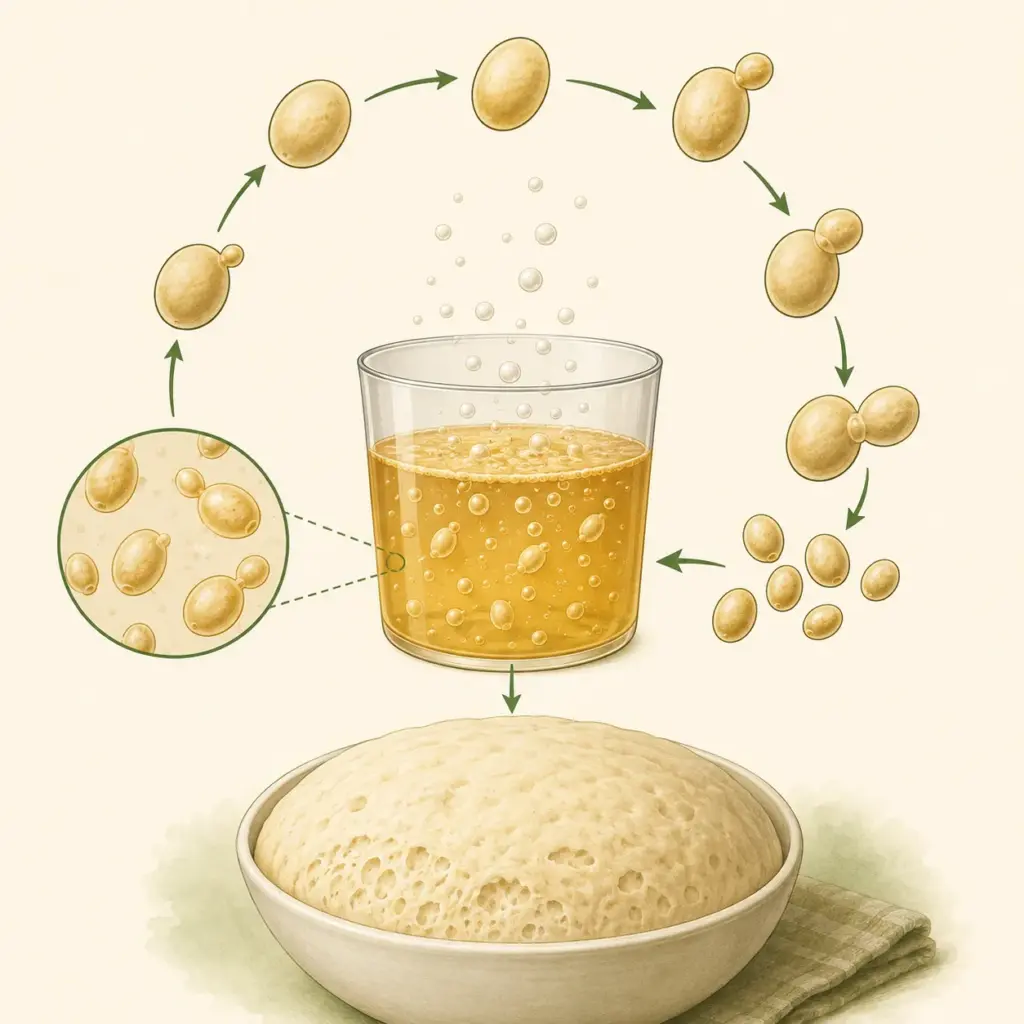 Почкование дрожжей и спиртовое брожение