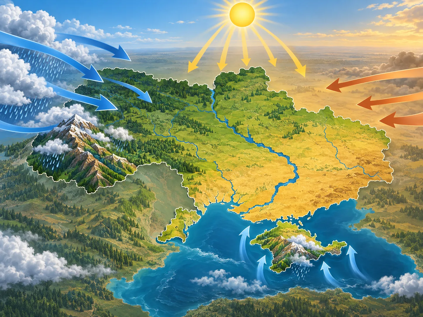 Кліматотвірні чинники України