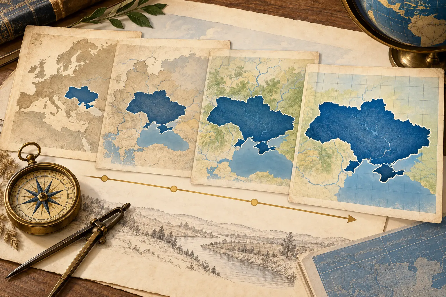 Карты как источник изучения формирования территории Украины